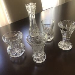 Antique Bud Vases (Collection Of 5)