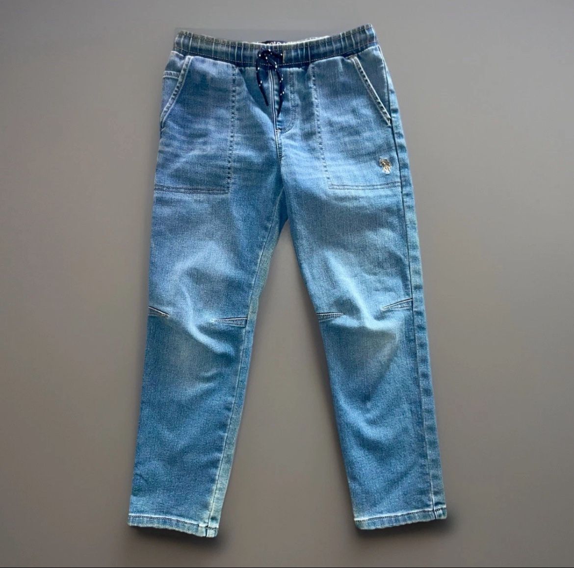 U.S. Polo Assn Boys Utility Jeans Sz 8 Player Pony Logo