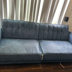 Blue Futon Couch 