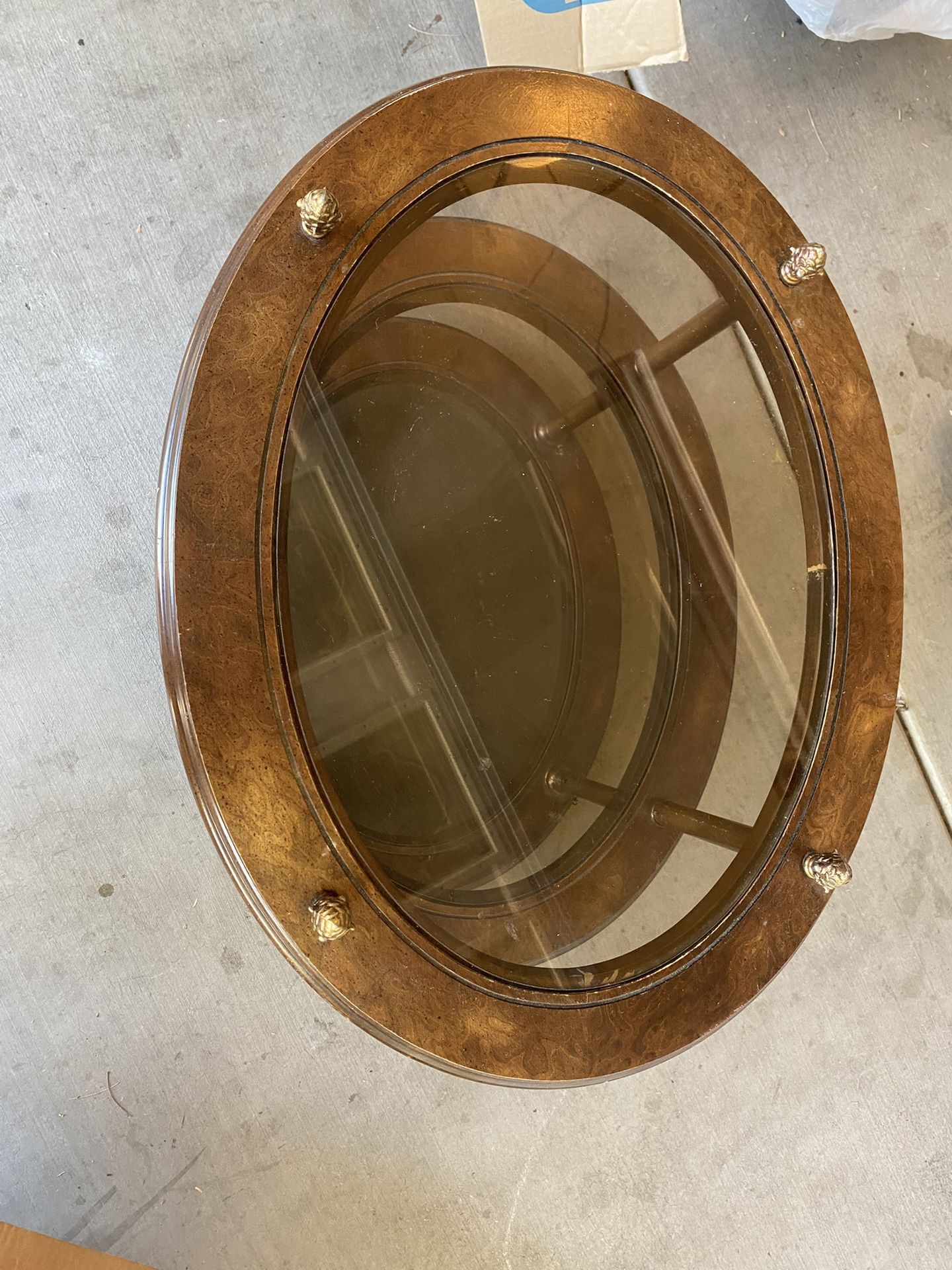 Vintage Oval Side Table