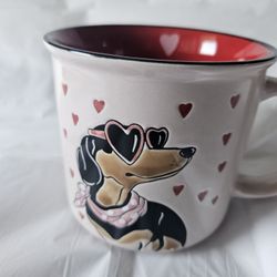 NEWSpectrum Designz - Dachshund And Hearts Mug -