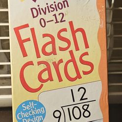 Division 0-12 Flash Cards, Ages 9 & Up -Master Division Facts - Trend Enterprise