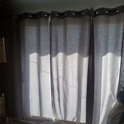 Gray curtains