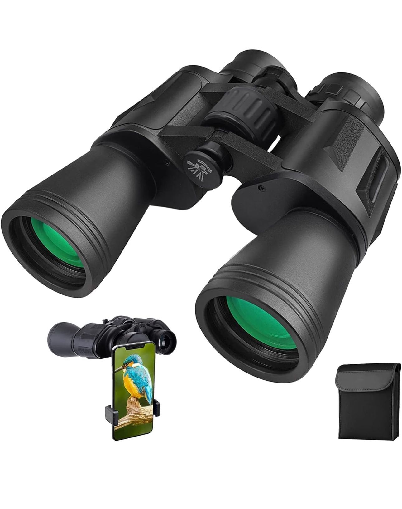 20x50 Binoculars for Adults, HD High Powered Professional Binoculars for Bird Watching Travel Stargazing Concerts Outdoor Sports-BAK4 Prism FMC Lens,W