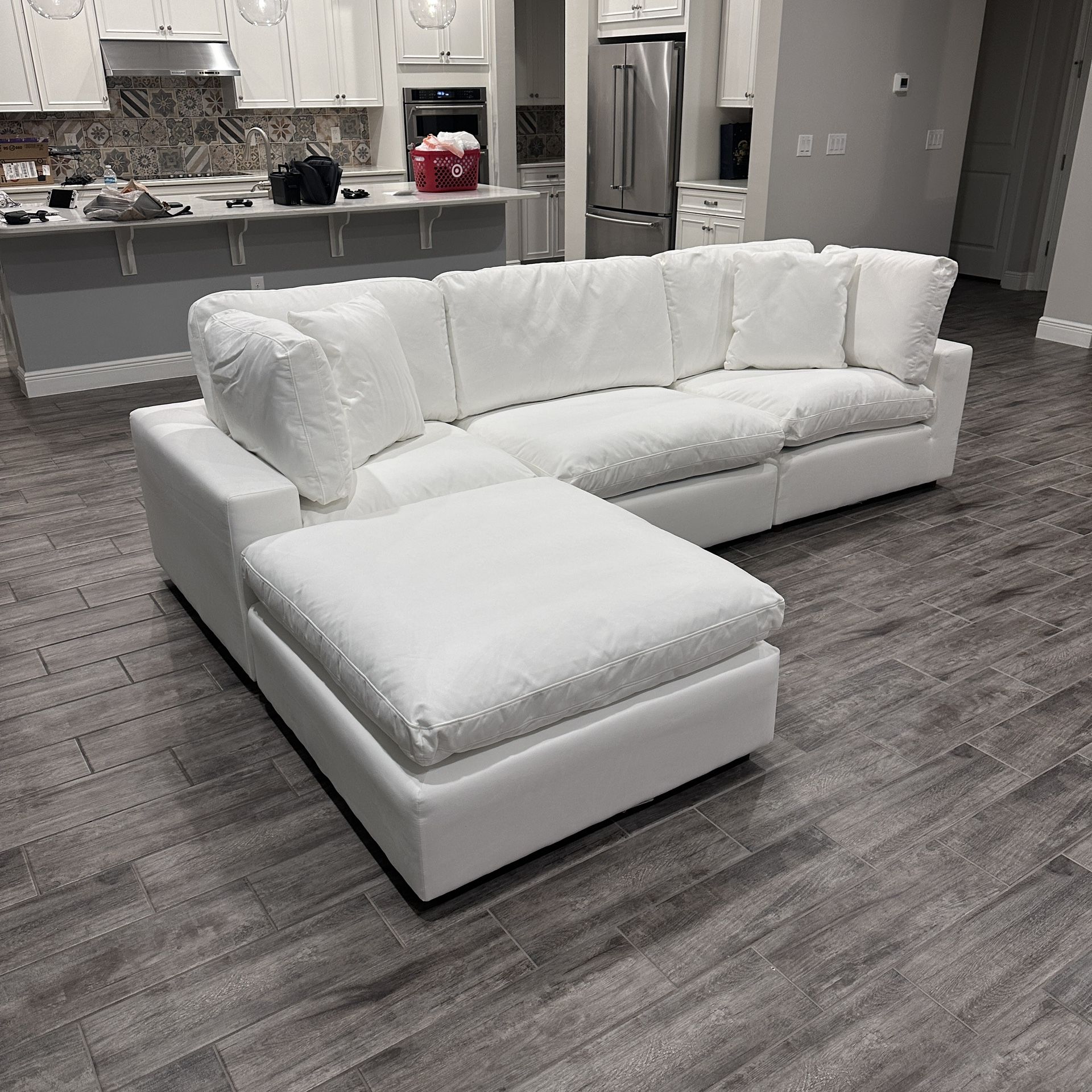 New White Sofa Cloud Couch Sectional