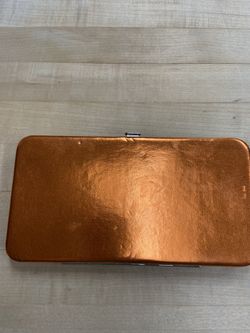 Shiny orange women’s wallet