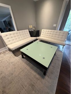 Loveseats and tables
