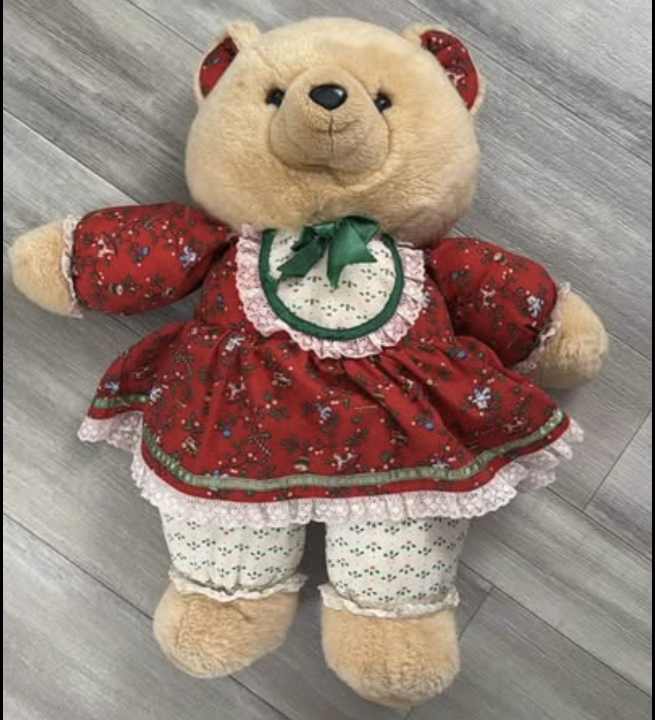 Rare Vintage 1986 22" Kmart Christmas Holiday Stuffed Plush Animal Toy Play Doll