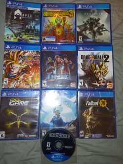 PS4 Games $10 to $15 Ea New & Used Located In Edgewater Not Orlando 