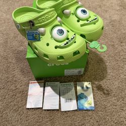 Monster INC Crocs 6 youth 