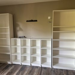 White book shelf 