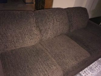 Couch and chair with ottoman