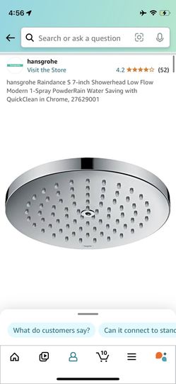Hansgrohe Raindance S Showerhead 400$ Msrp