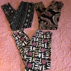 Bundle Of 3 Size Large Leggings 