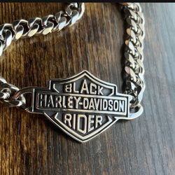 Harley Davidson Black rider Dog pound Chain Necklace