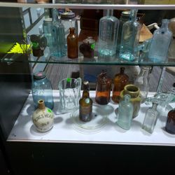 Large Collection Of Glass BOTTLES!!