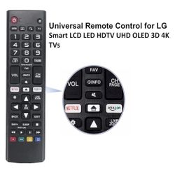 Mando a distancia universal de reemplazo para televisores inteligentes LG de todos los modelos: AKB7 AKB5 AKB4 y más