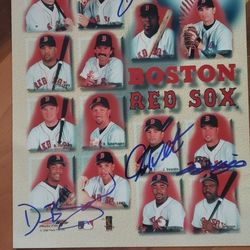 1998 Boston Red Sox Autographed 8x10 Team Photo