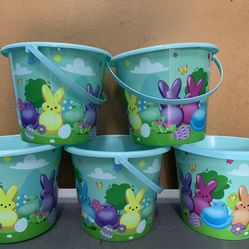 Colorful Peep Buckets 
