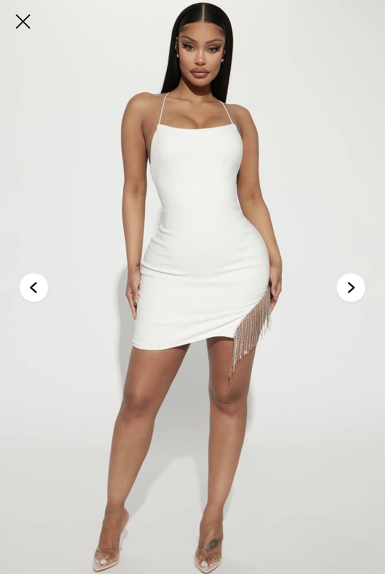 Size Small White Mini Dress Fashion Nova