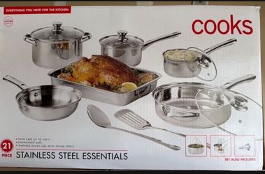 Stainless steel pots and pans