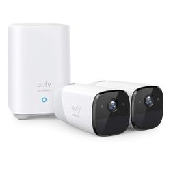 Eufy-Cam 2 Wireless Home Security Camera System | 1080p | No Monthly Fees | Indoor/Outdoor | White | T88411D1