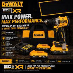 DeWalt 20V MAX XR Brushless Drill/Driver Kit