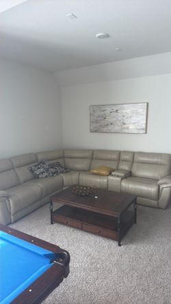 Electric reclining  sectional