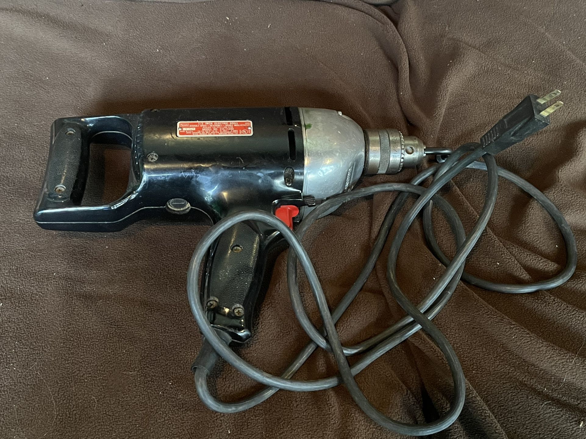 Sears 1/2” Electric Drill, Works Great Located in Libertyville Illinois