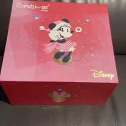 The Creme Shop Disney Minnie Mouse  Candy Cane Spa Set 3Pc New W/Flaws LIMITED