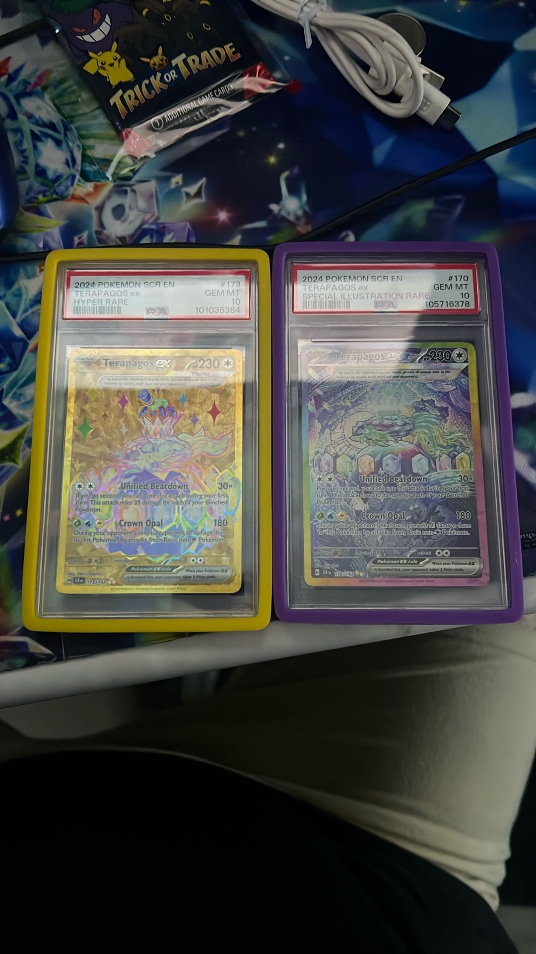 Terapagos Ex From Stellar Crown Both In Psa 10