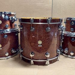 DW Collector’s Series Exotic Redwood Burl Drum Shells, Limited Edition  