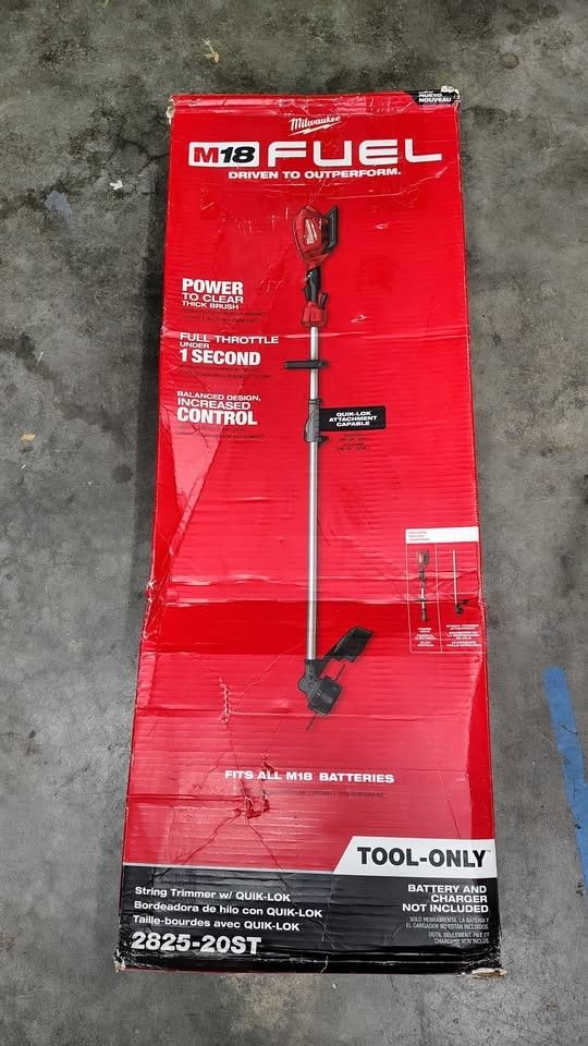 NEW Milwaukee 2825-20ST M18 FUEL 18V Brushless String Grass Trimmer -Attachment Capable (Tool-Only)