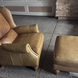 Lexington Leather Chair and ottoman  personalized luxury