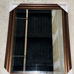 Vintage Bronze Framed Wall Mirror