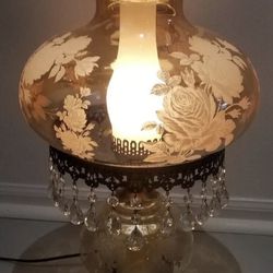  Vintage Hurricane Table Lamp “ Gone With The Wind”