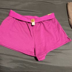 Pink Hoodie And Shorts 