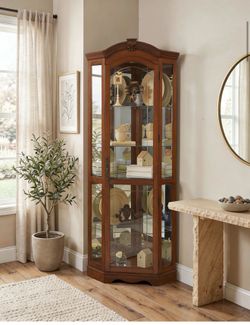 Lighted Corner Curio / China cabinet