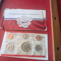 Uncirculated 1987 Coin Set