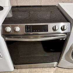 Samsung Stove 6.3 cu. ft. Smart Slide-in Electric Range with Air Fry & Convection