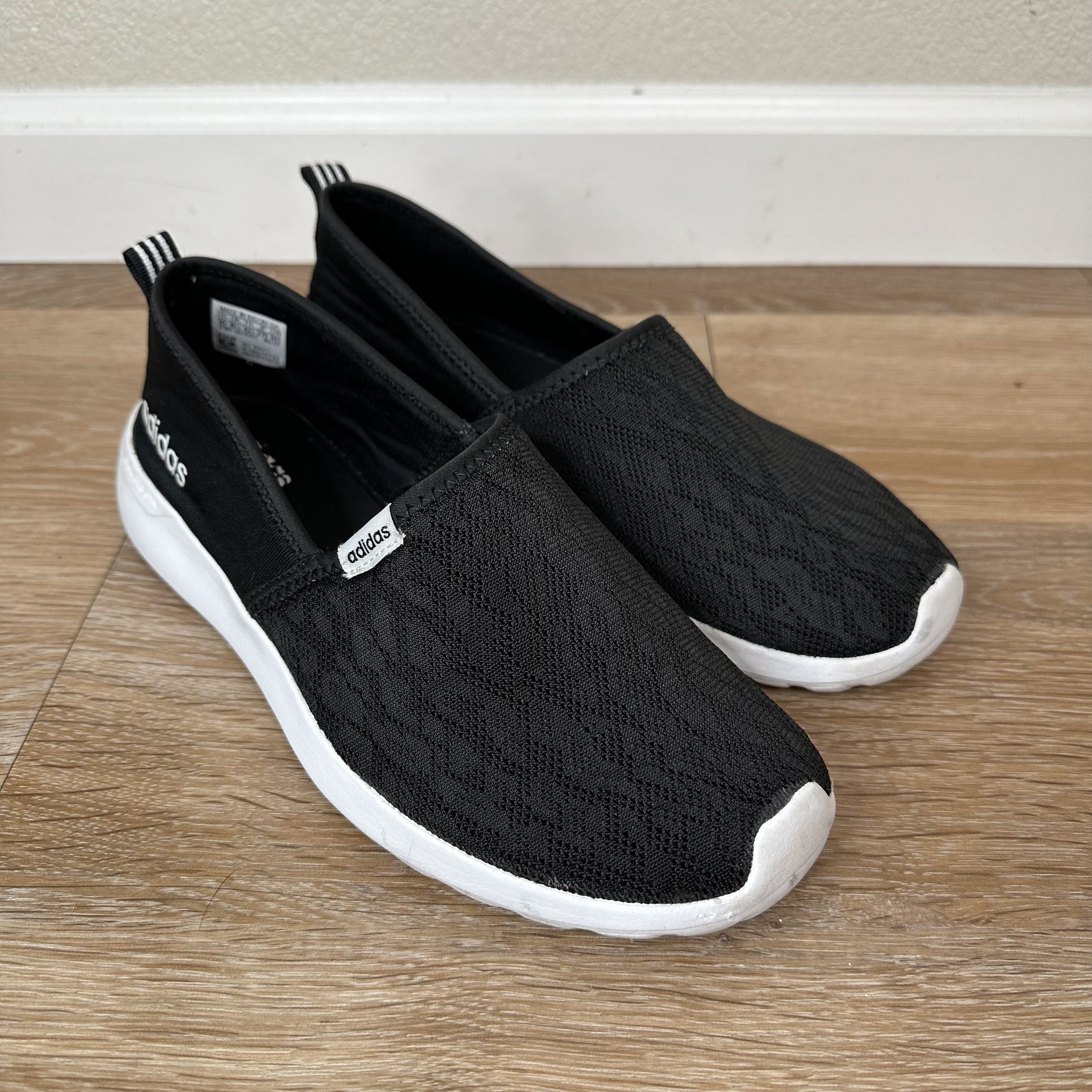 Adidas Lite Racer Cloudfoam Black Slip On Women’s Shoes