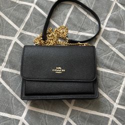 Coach Gold Chain Crossover Bag