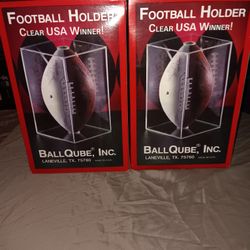 Football Display Cases (2)