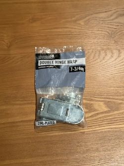 Everbilt 7-3/4 in. Zinc-Plated Double Hinge Hasp