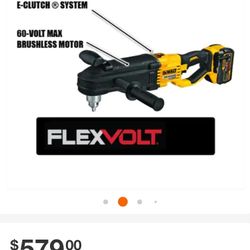 FLEXVOLT 60V MAX Cordless In-line 1/2 in. Stud and Joist Drill with E-Clutch and (1) FLEXVOLT 9.0Ah Battery