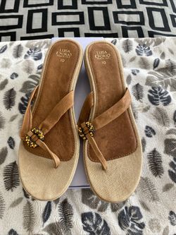New Women’s Size 10B, Tan Luisa Diorio Sandals 