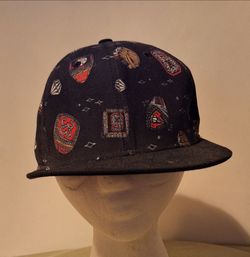 Nike True Scottie Pippen Snapback Cap 6 Rings All Over Print Chicago Bulls