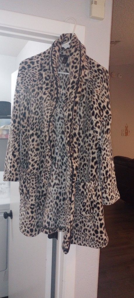 Leopard Print Victoria's Secret Robe