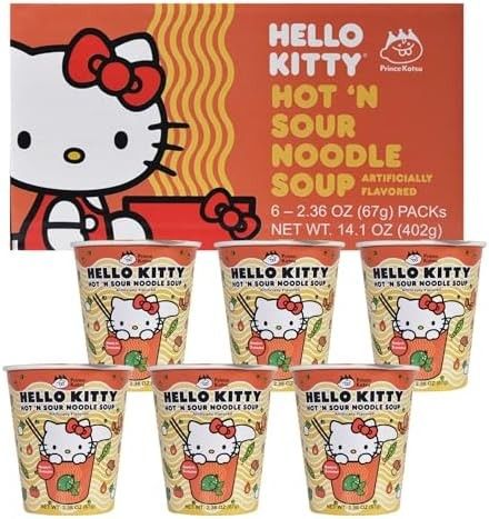 Hello Kitty Spicy 🔥 Noodles Soup..pack Of 6