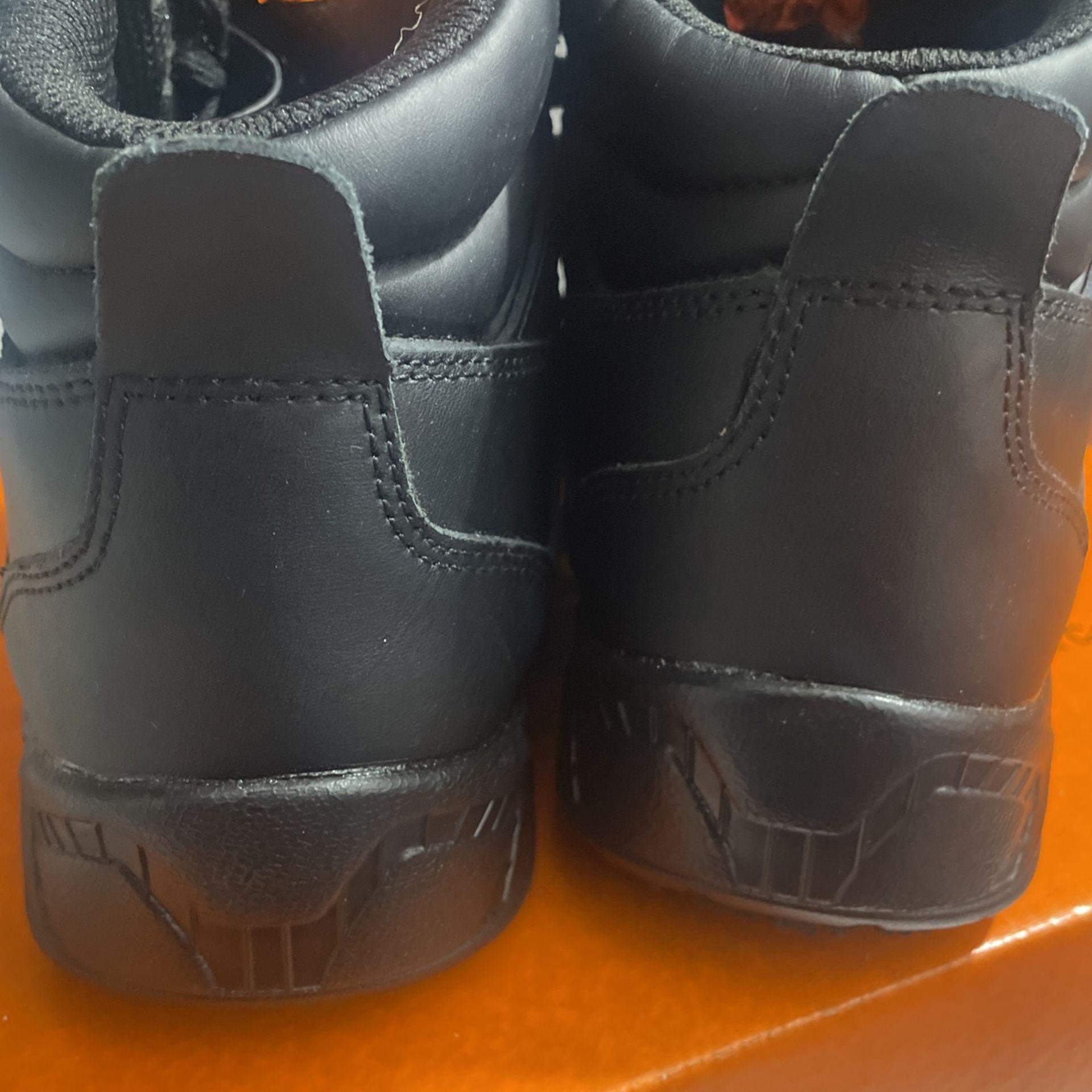 Steel Toe Black Shoes Men Size Women